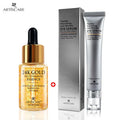Niacinamide 24K Gold Essence 30mL + Eye Roller Massager Serum 2pcs/lot Dry Skin Moisturizing Brighten Skin