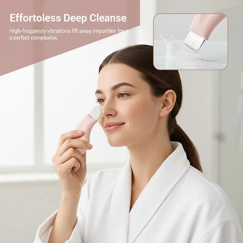 Handheld Facial Blackhead & Whitehead Remover Deep Cleansing Pore Cleaner for Men Women Home Skincare Routine