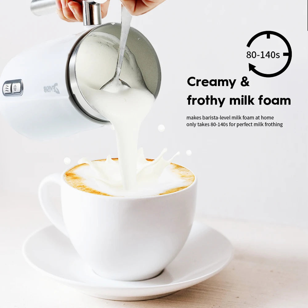 Electric Milk Frother 3 in 1 300ml Automatic Hot and Cold Foam Maker for Coffee Latte Cappuccino Macchiato Hot Chocolate