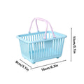 Small Storage Basket Storage Bin with Handles Tiny Baskets for Kids Toy Snack Desk Bathroom Home Shopping Dorm Kitchen Pantry
