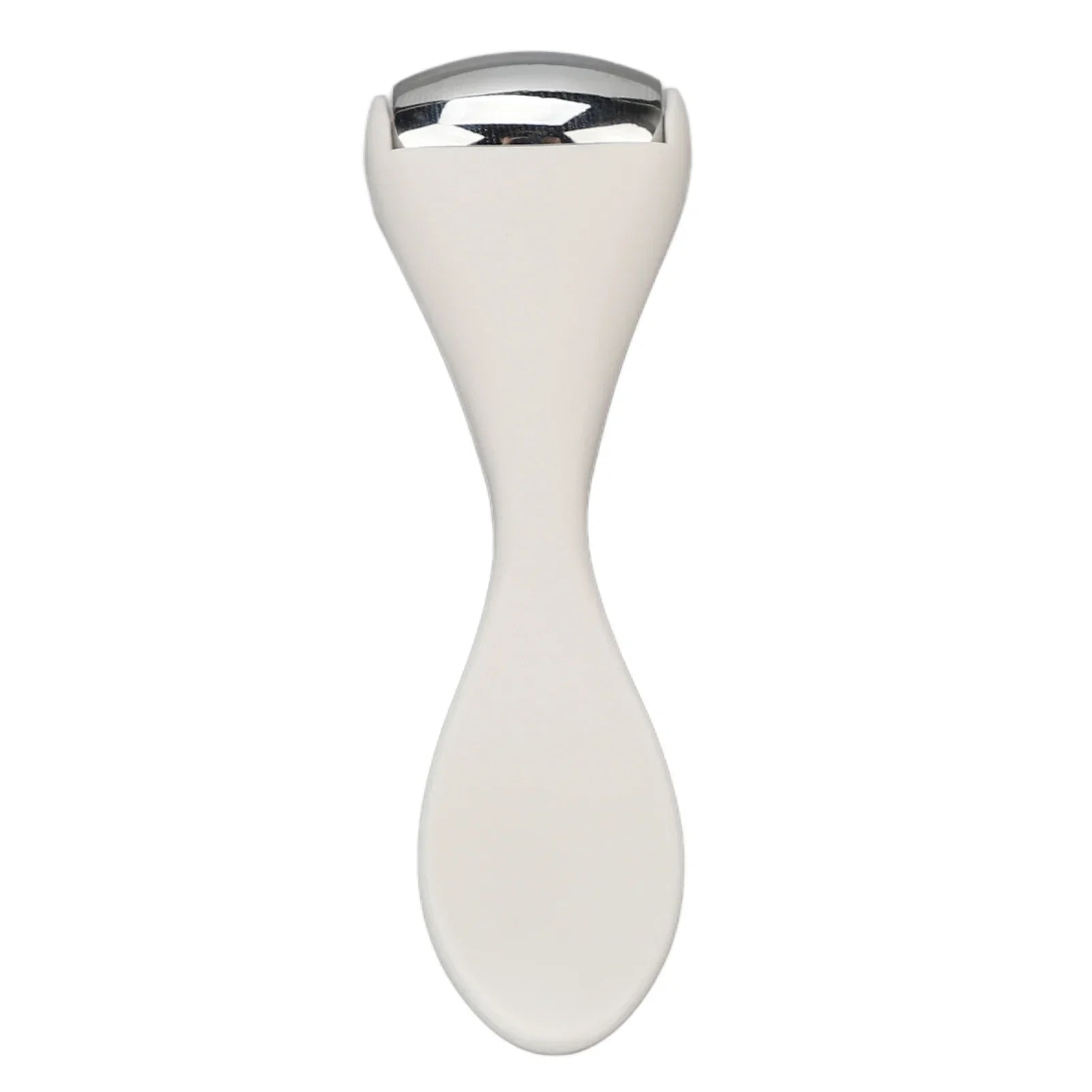 1pcs Facial Metal Ice Roller Stainless Steel White Mini Eye Metal Ice Roller for Mini Eye Puffiness Tighten Skin Care Tool