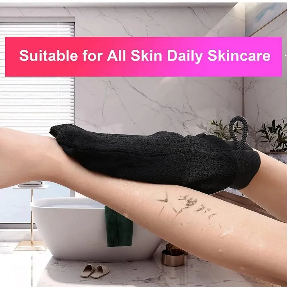 Durable Multi Color Exfoliating Scrub Glove Back Dead Skin Facial Massage Deep Cleansing Shower Towel