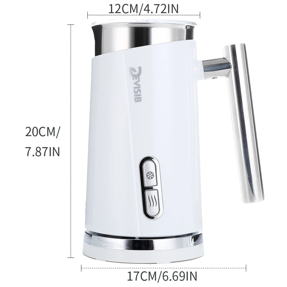 Electric Milk Frother 3 in 1 300ml Automatic Hot and Cold Foam Maker for Coffee Latte Cappuccino Macchiato Hot Chocolate