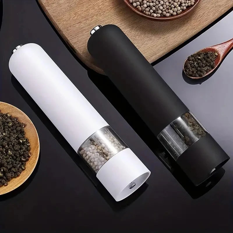 Electric Salt and Pepper Grinder Set - Automatic Spice Grinder, Adjustable Coarseness - Perfect for Cooking and Grilling!