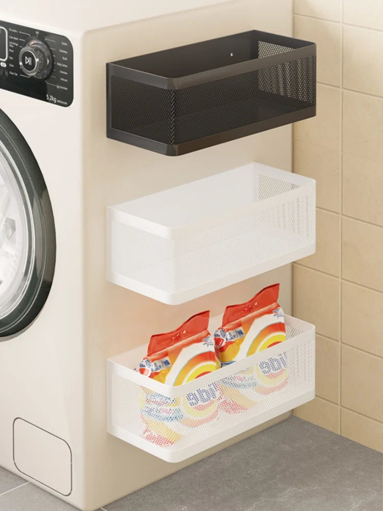 Magnetic Spice Rack, Easy To Install on The Side of Refrigerator/Space Saving Kitchen Organization Shelf Organizer for Cabinet