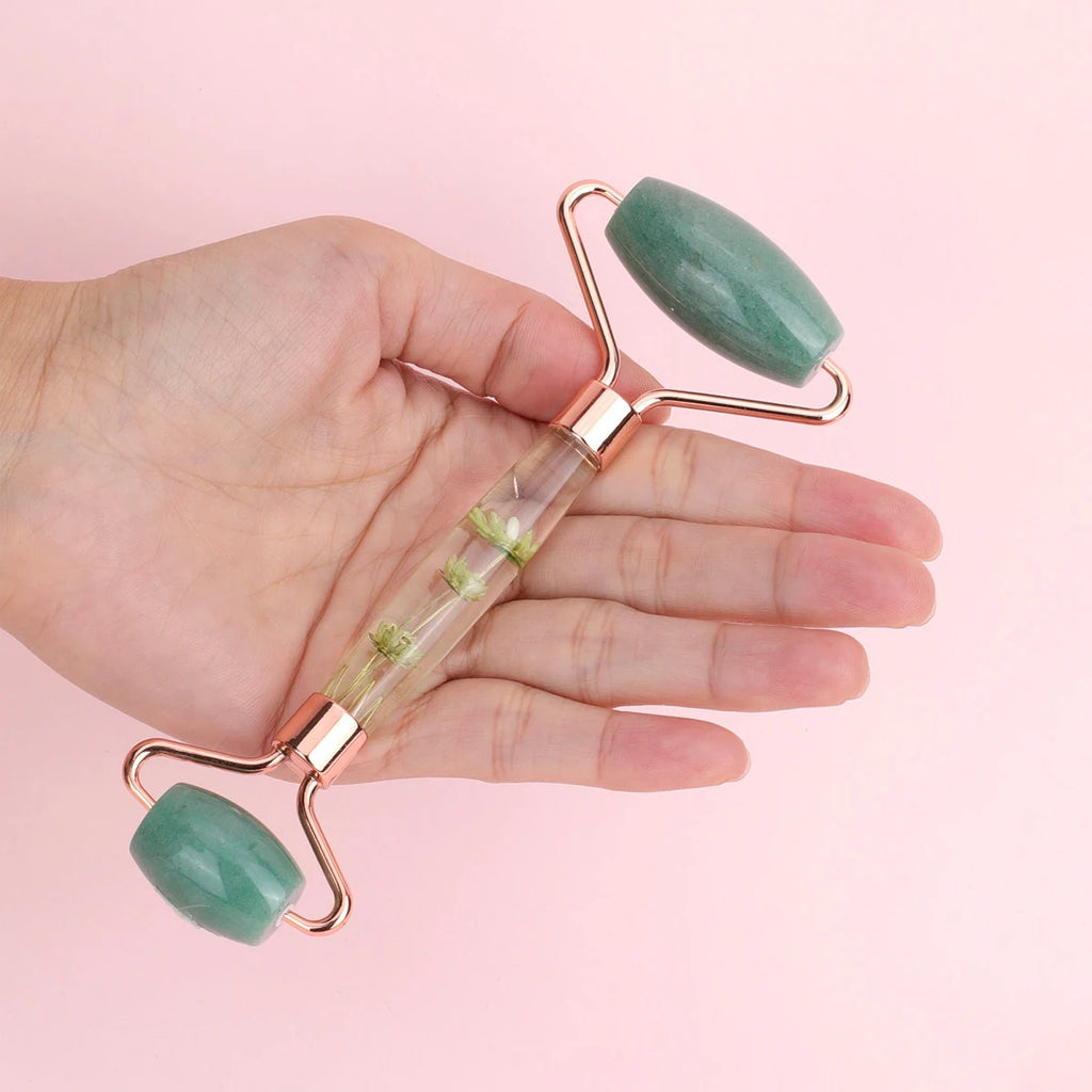 1pc Jade Roller Facial Tool Natural Jade Face Roller Massager Tool Body Mini Portable Skin Care Body Massage Relaxing Tool