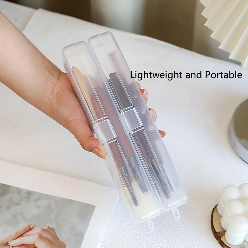 Makeup Brush Storage Box Portable Multifunctional Beauty Tools Storage Boxes Dustproof Moisture-proof Cosmetic Brushes Box
