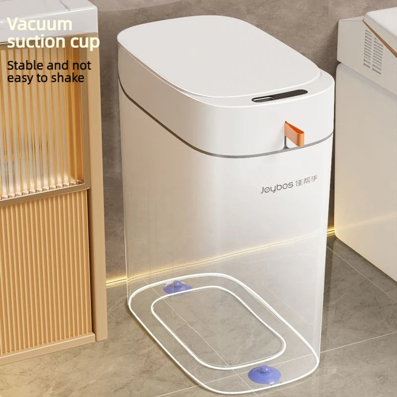 Smart Sensor Trash Can Hands-free Touch Automatic Adsorption Bags Garbage Can Waterproof Bucket  Bathroom Home For Trash Can