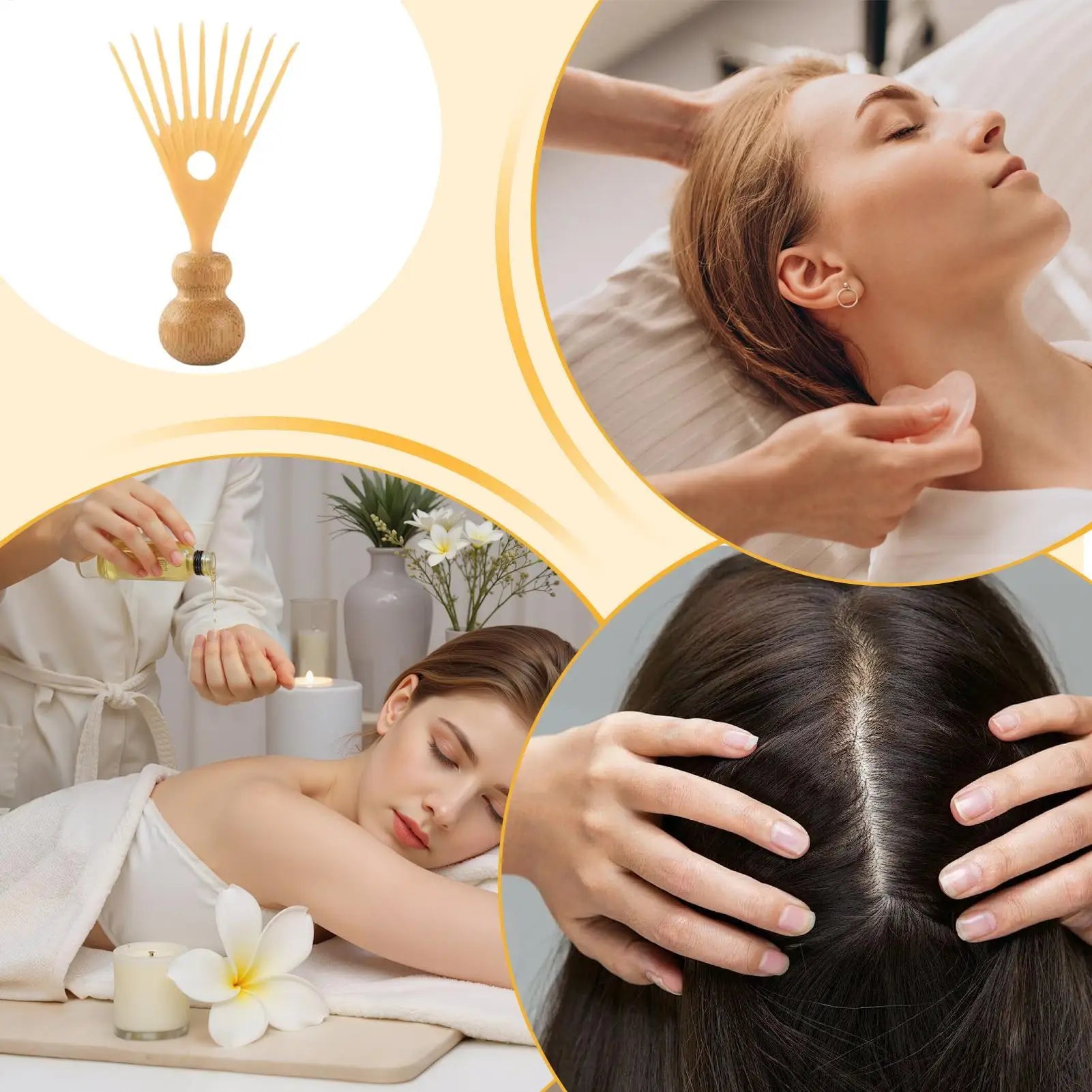 Manual Head Relaxation Scratcher Scalp Massage Stimulator for Men Women Parents Mom Dad Home Office School Travel