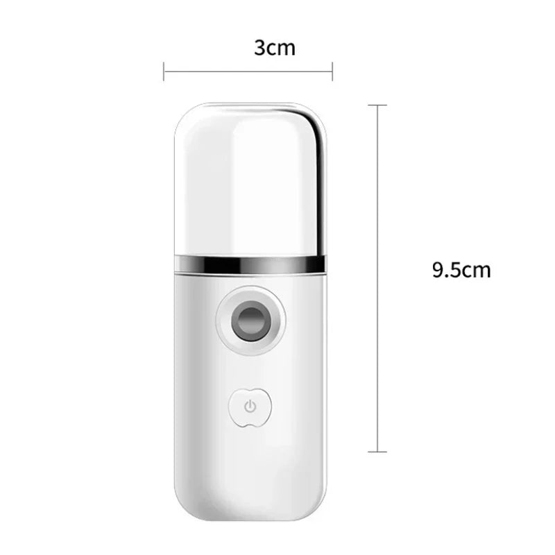 Facial Steamer Device Beauty Spray Hydrating Apparatus  Rechargeable Mini Portable Humidifier