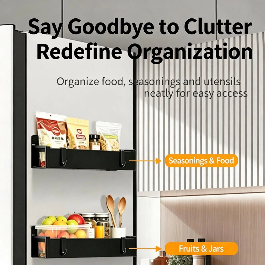 Magnetic Spice Storage Rack,suitable for Refrigerator and Oven etc, household side wall mounted storage rack, movable