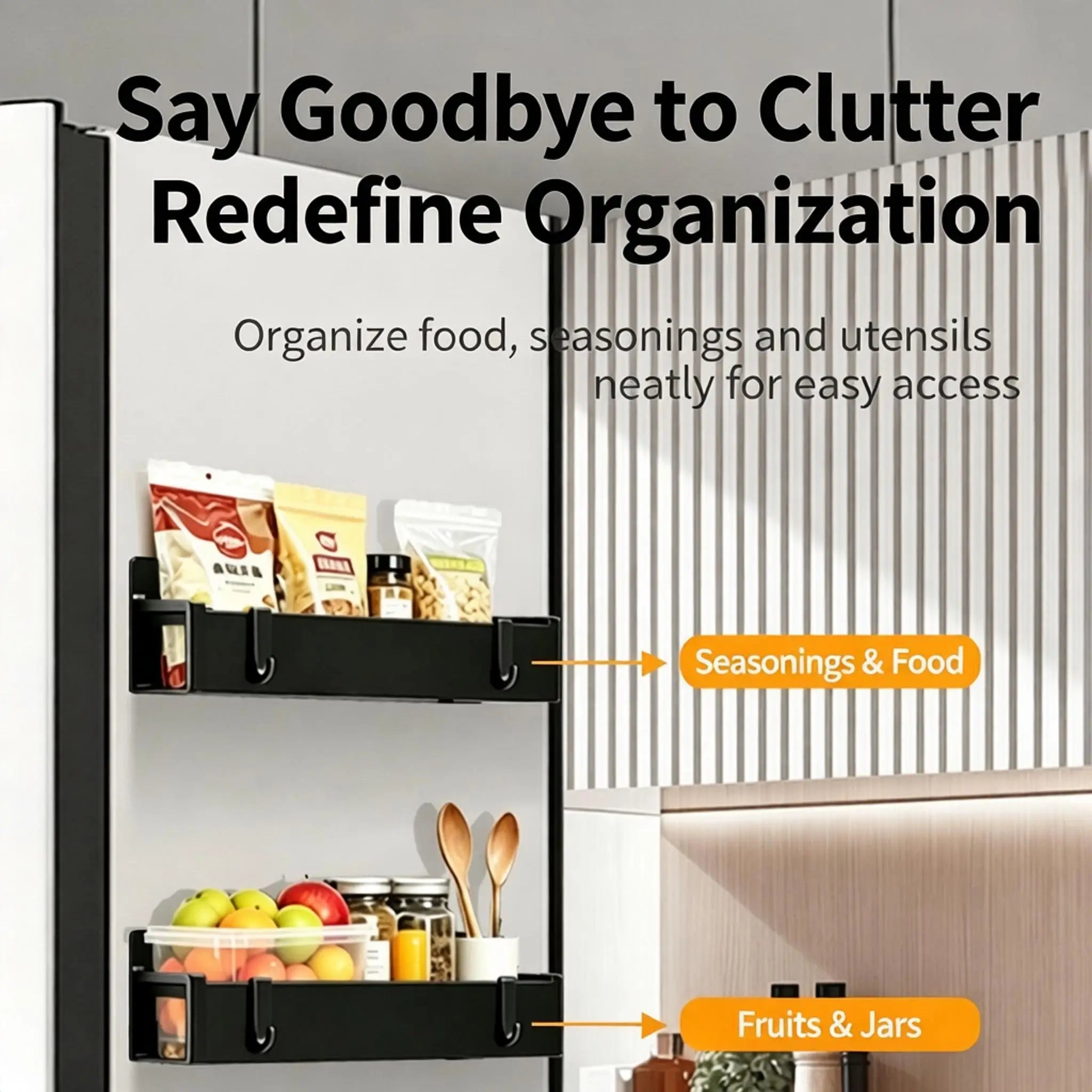 Magnetic Spice Storage Rack,suitable for Refrigerator and Oven etc, household side wall mounted storage rack, movable