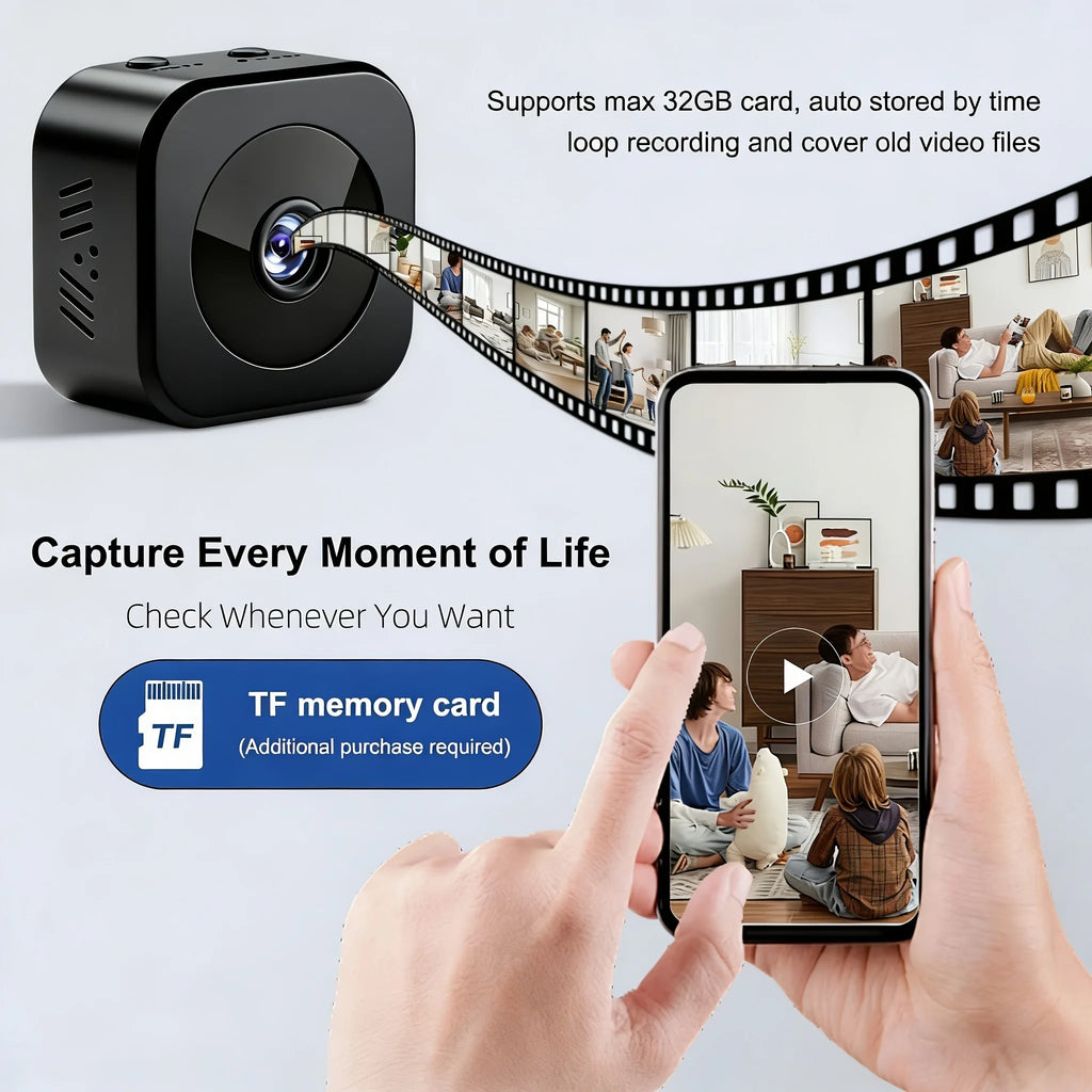 Mini HD Wifi Smart Monitor Surveillance Camera Video Voice DV Recorder Indoor Covert Wireless Security Camera Small Nanny Cam