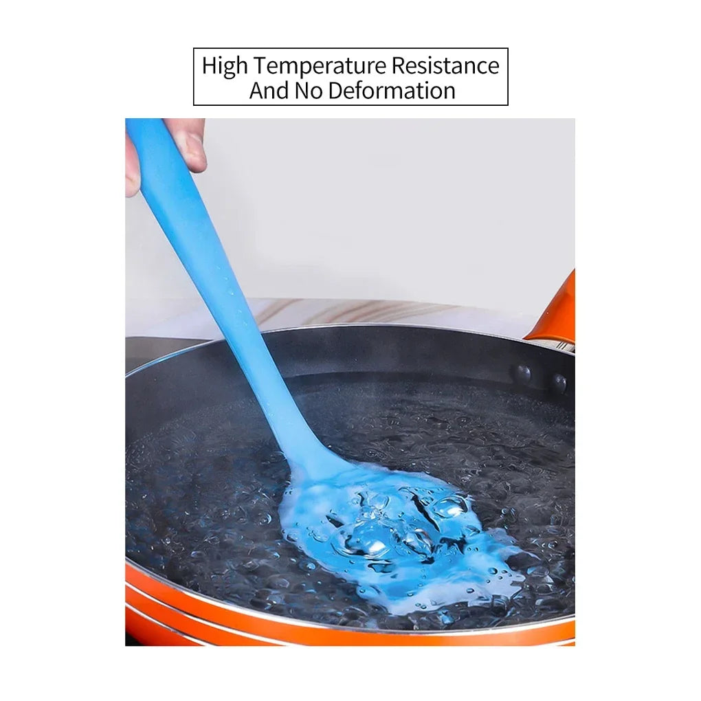 Color Silicone Kitchen Ware Non-stick Set Cooking Utensils Tools Egg Fish Frying Pan Scoop Fried Shovel Spatula Cooking Utensils