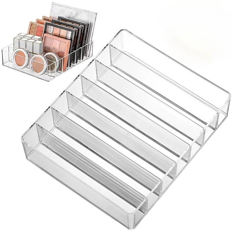 7 Grids Makeup Organizer Tray Storage for Eyeshadow Palette Lipstick Makeup Organizer for Drawer Countertop Cosmetics Storage