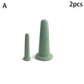 2/4PCS Silicone Vacuum Cupping Massage Jars Massage Facial Suction Cups Face Neck Lift Skin Scraping Guasha Anti Wrinkle