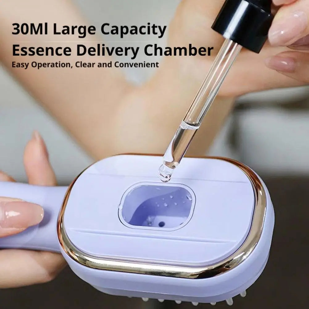 Electric Scalp Care Hair Growth Comb Red Light Therapy Microcurrent Stimulating Vibration Head Massage Thicker Stronger Hair