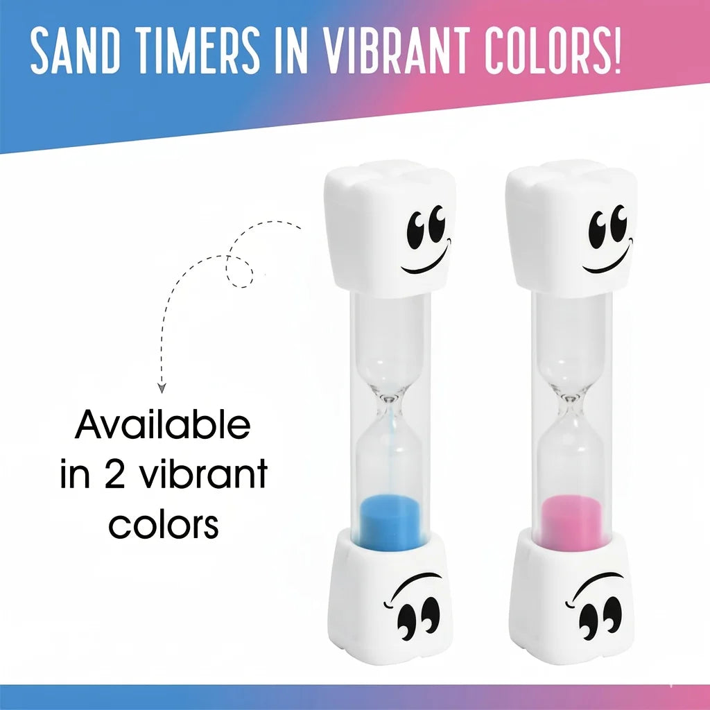 Smiling Teeth 2-minute Hourglass Toothbrush Timer Hourglass Cute Children Brushing Hourglass Home Decor