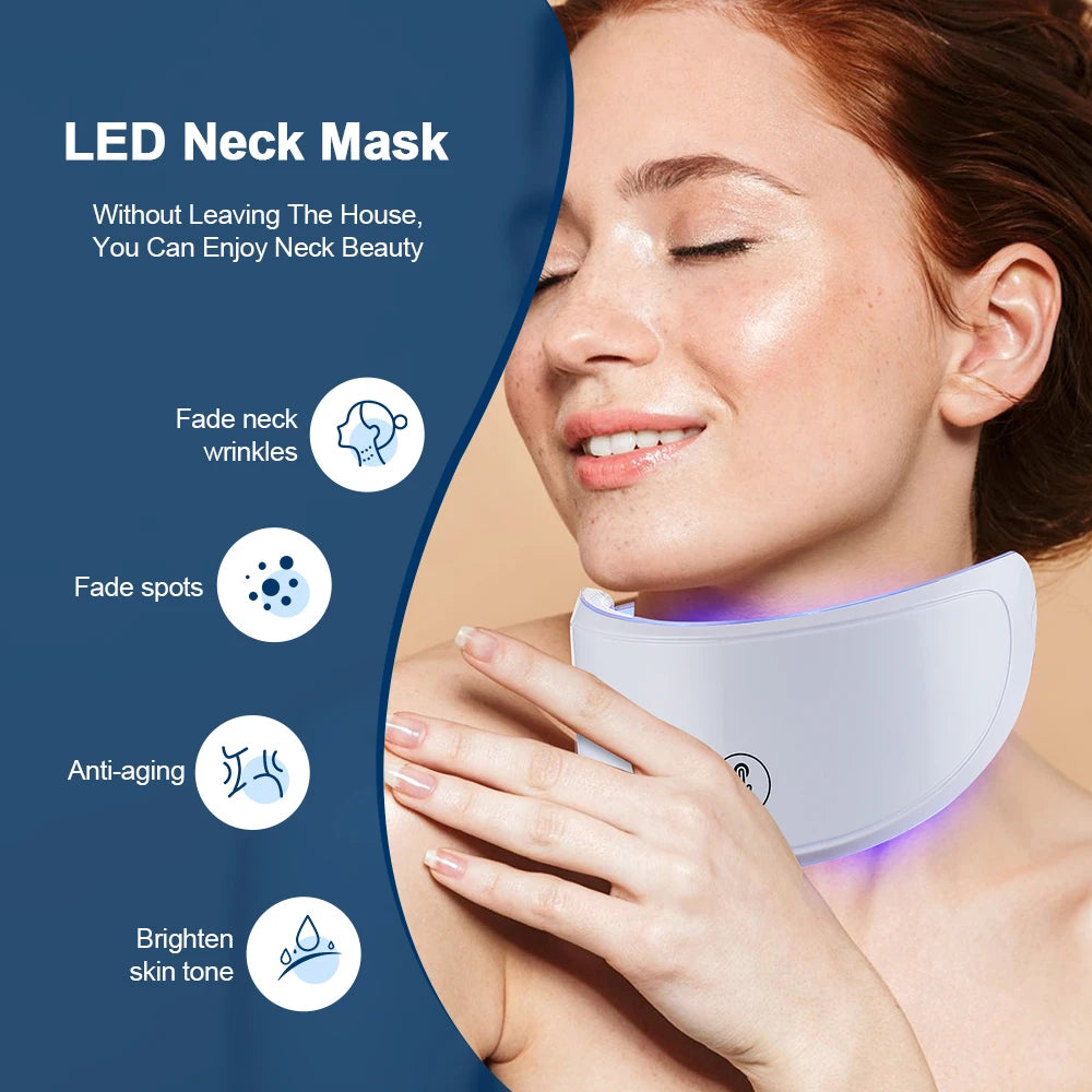 Neck Anti-aging Mask Skin Tightening Lifting Neck Beauty Device Brighten Skin Rejuvenation Improve Neck Muslc Sagging