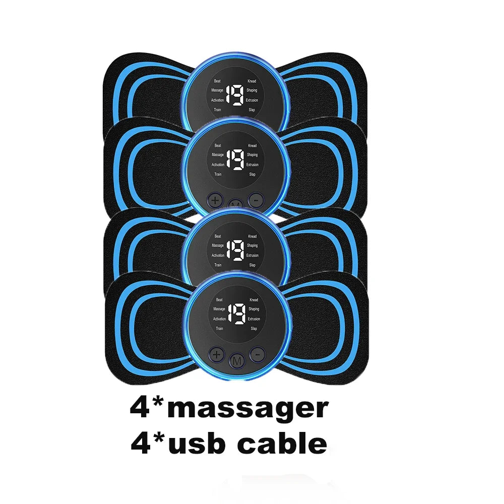 Mini Electric Neck Massager Portable Rechargeable Cervical Vertebra Massage Patch For Muscle Relax Dropshipping Neck Massager