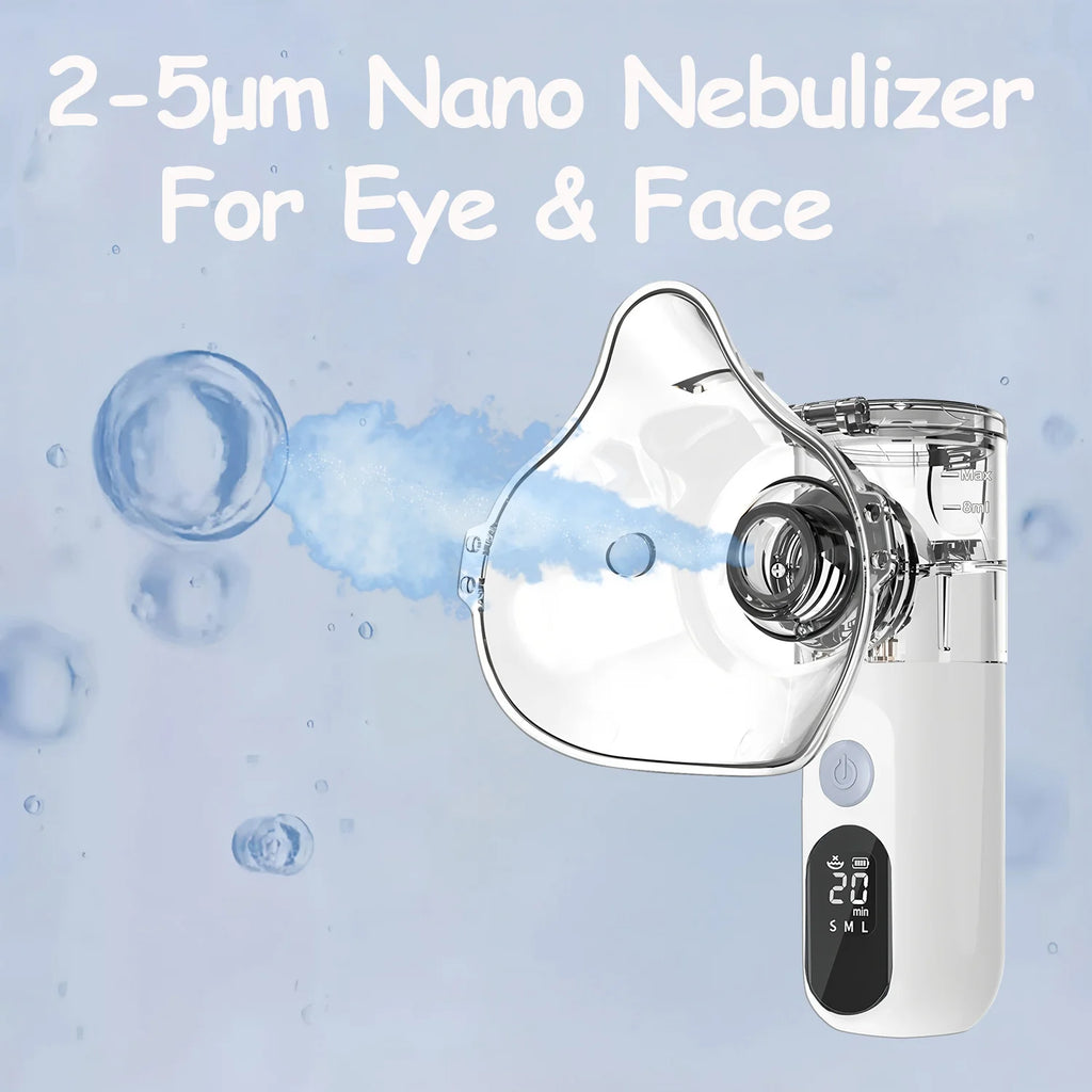 Mini Nano Mist Sprayer Facial Steamer Face Humidifier USB Rechargeable Face Moisturizing Nebulizer Pore Cleaning Hydrating Spray