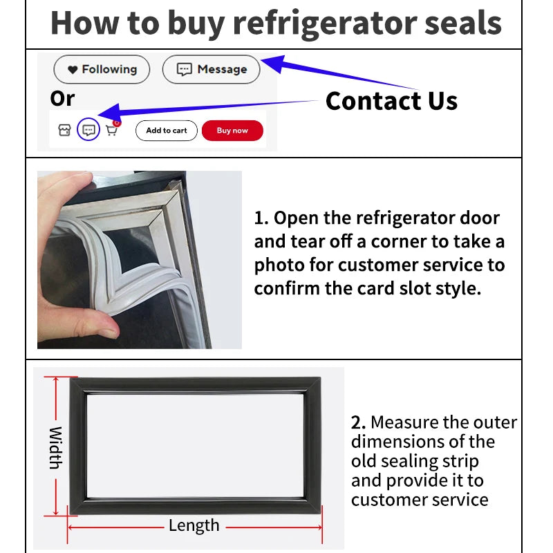 2m Customization Top Quality Skincare Fridge Freezer Gasket Refrigerator Seal Repair