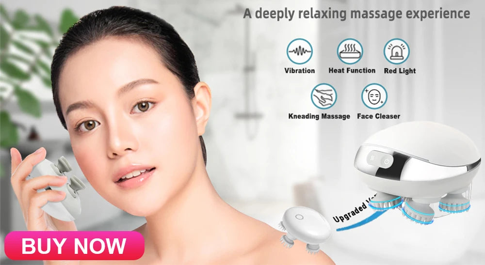 Head Massager for Deep Massage and Cleaning Electric Scalp Massager for Promoting Hair Growth Handheld Waterproof Massage Tool