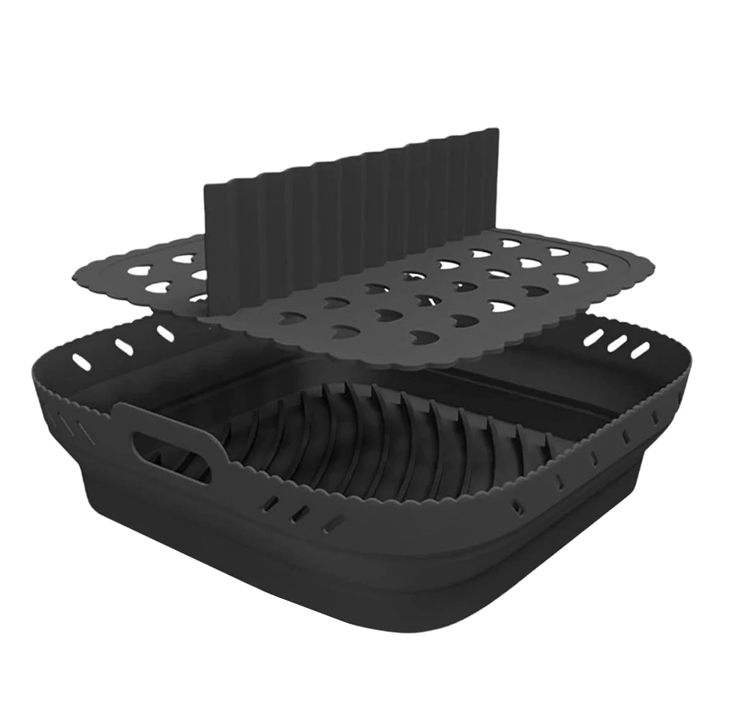 Air Fryer Accessories Set of 22CM Square Silicone Air Fryer Molds for Phi XL 6.2L, COSORI 5.5L, 4.7L, Cecotec 5.5L, 6L Air Frye
