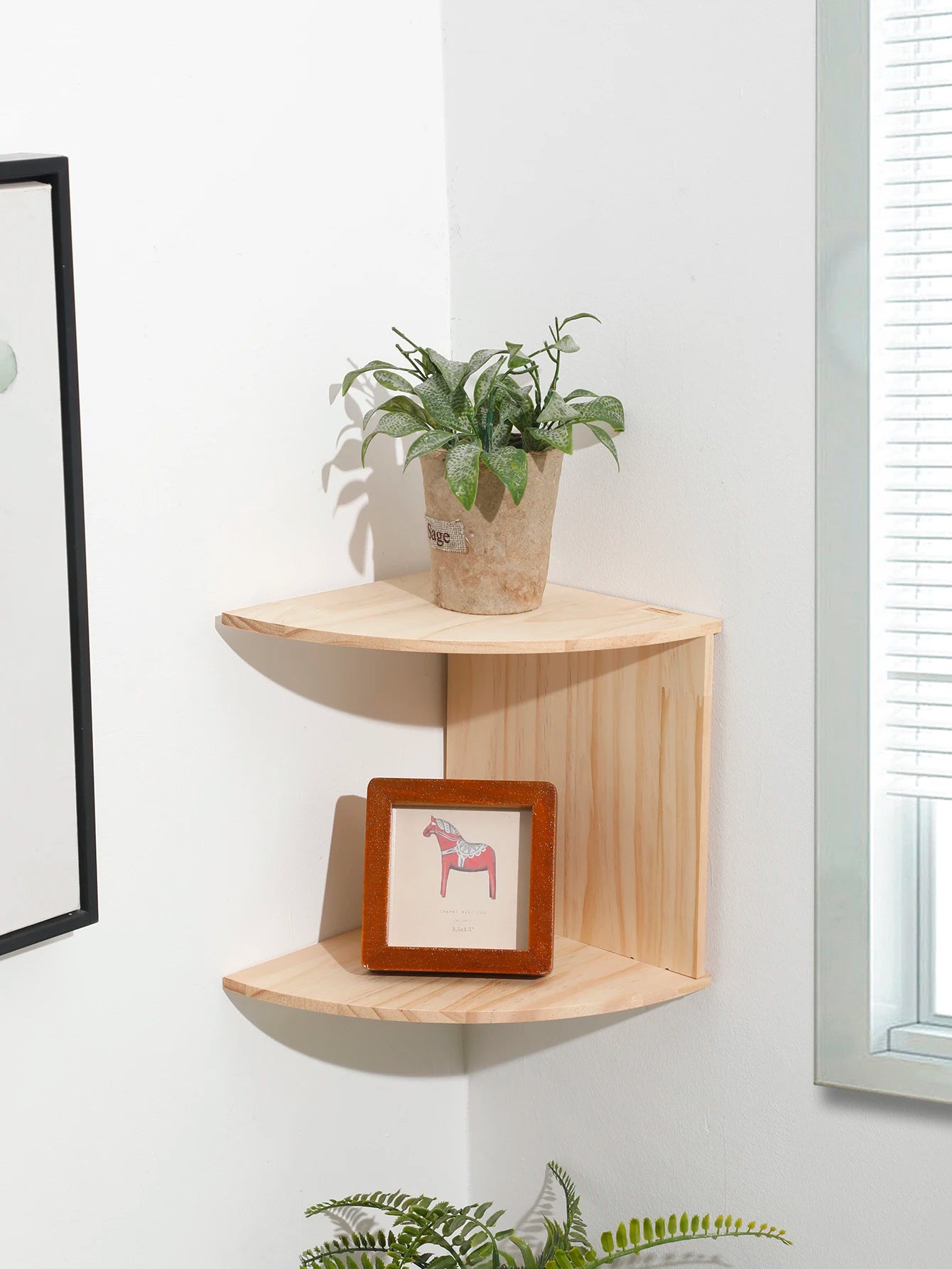 Wooden Corner Shelf Floating Shelves ,Wall Shelf,Corner Bookshelf,Home Kitchen Organizers Storage Living Room Decorations