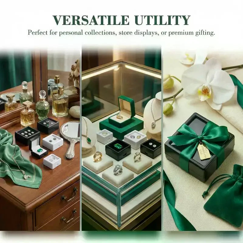 Jewelry Organizer  Storage Box Gem Display Container for Rings Earrings DIY Crafts 10 Pieces