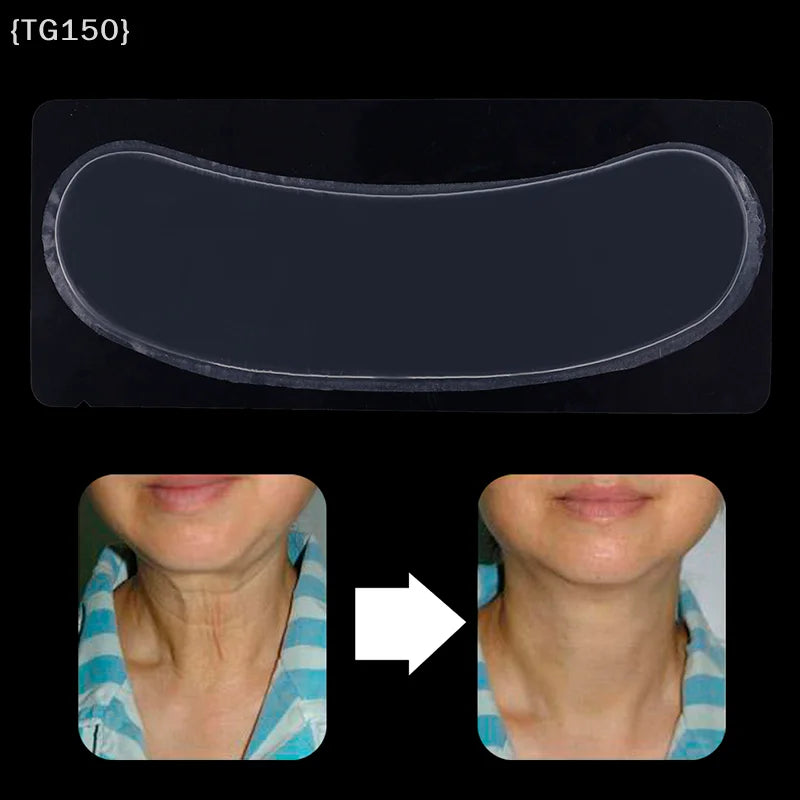 【Ja】Silicone Neck Lift Tape, Reusable Anti-Wrinkle & Anti-Aging Care, Transparent Invisible Skin Tightening Patch