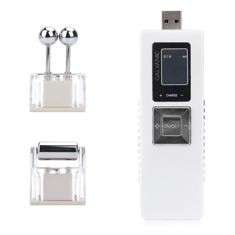 Microcurrent & Ion Facial Cleansing Device Pore Minimizer Skin Care Tool Home Use Beauty Instrument for Deep Cleansing