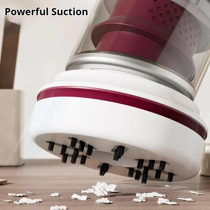 Mini Desktop Vacuum Cleaner, 2-Speed Strong Suction, USB Rechargeable Handheld Vacuum for Keyboard, Desk, Car