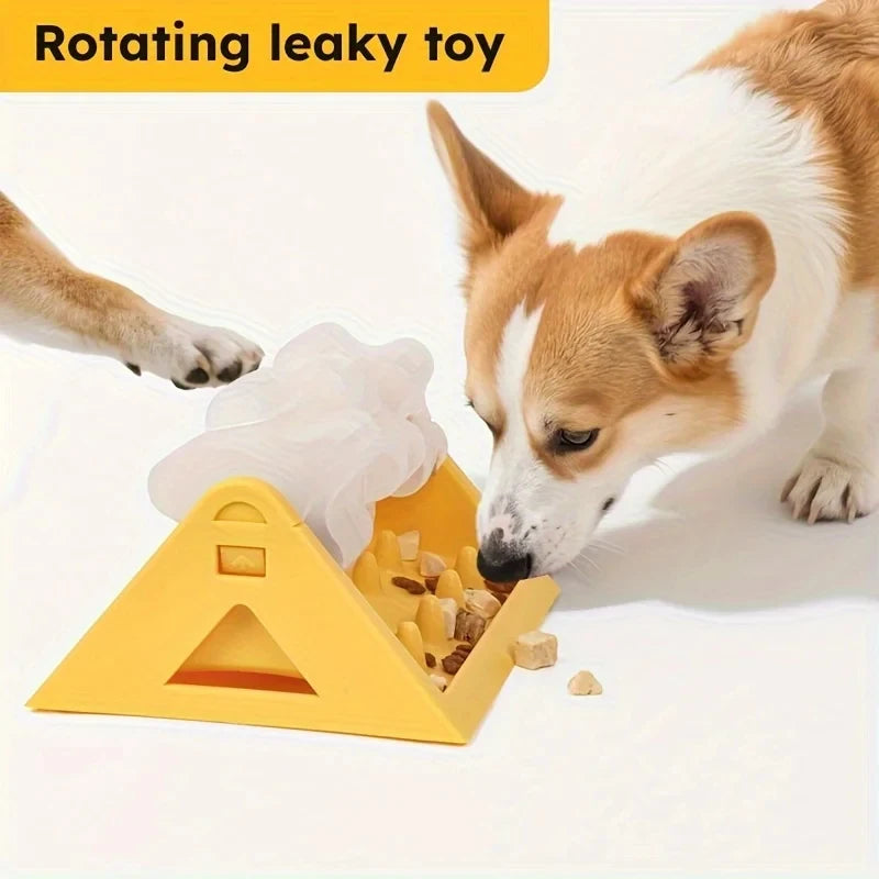 Interactive Dog Food Dispenser Toy, Puzzle Feeder with Leak-Proof & Slow-Feeding Design, Durable PP Material for Dogs