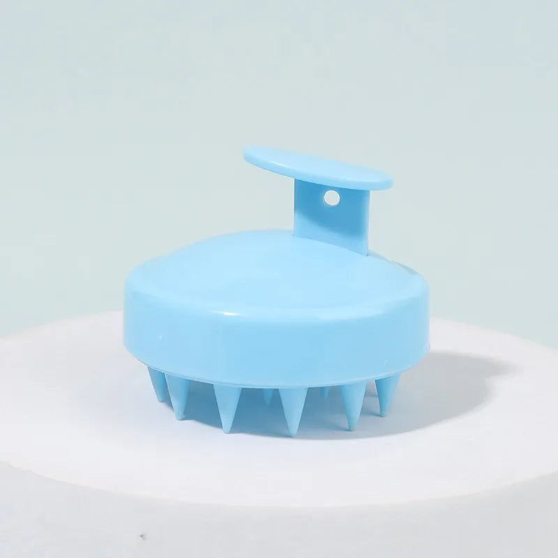 Massager Shampoo Brush Soft Silicone Bristles for Scalp Care Hair Scalp Scrubber Exfoliator for Dandruff Removal Hair Growth