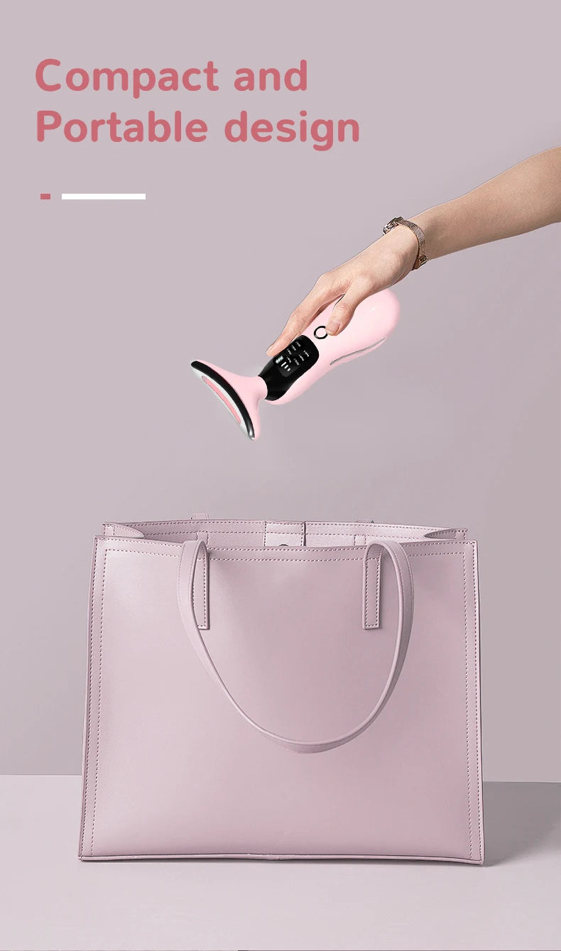 7 Colors LED Lights Face Neck Beauty Device Vibration Massage Improve Neck Lines Reduce Double Chin Neck Lifting Massager