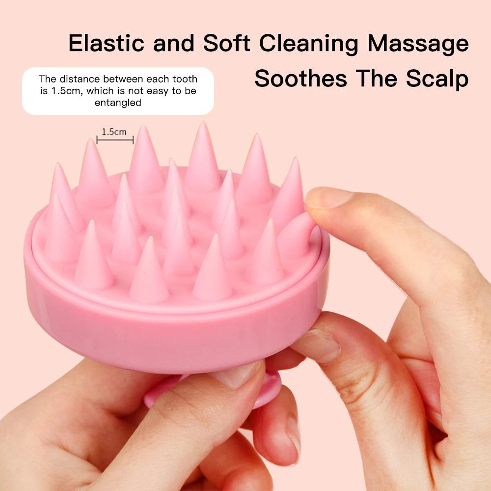 Silicone Scalp Massager Shampoo Brush Scalp Brush for Hair Growth / Dandruff Removal, Hair Scrubber Scalp Stimulator Exfoliator