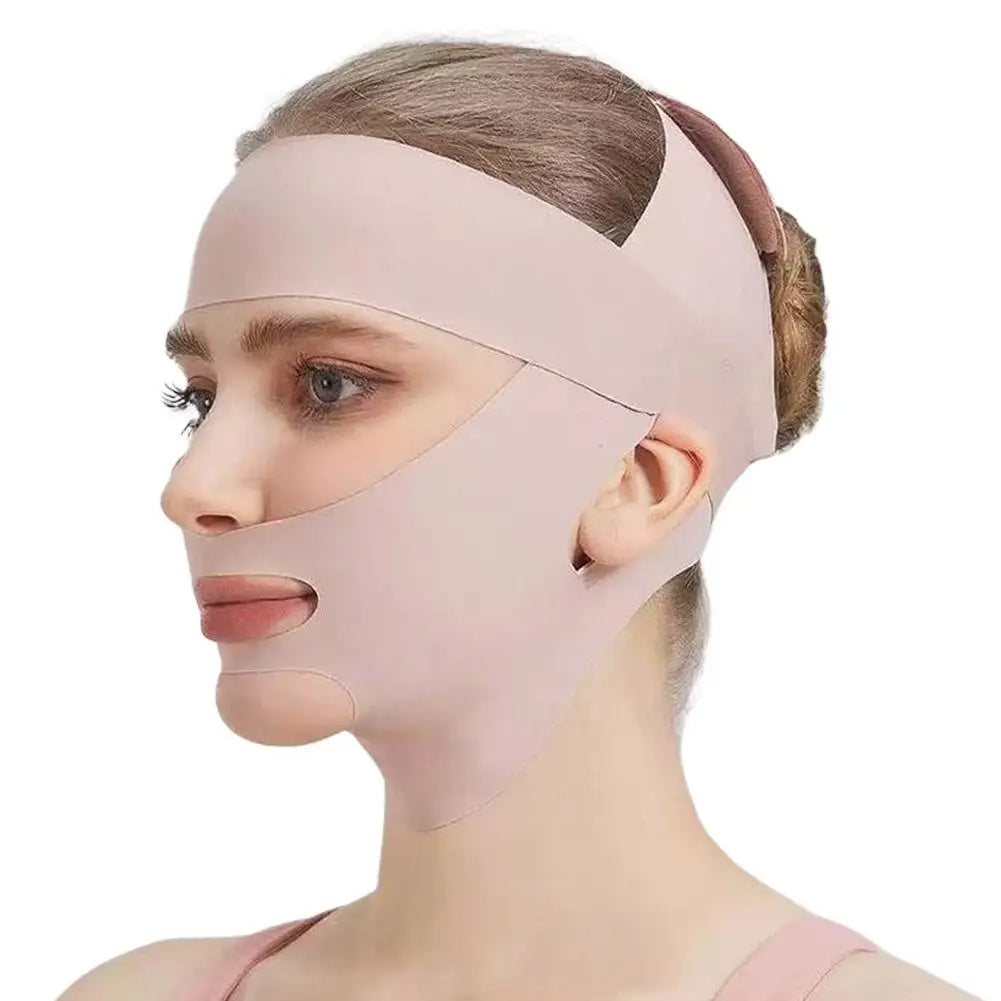 Face Sculpting Sleep Mask Breathable Elastic Lifting Tightening Mask Skin Care Slimming Strap Chin Up Mask Woman