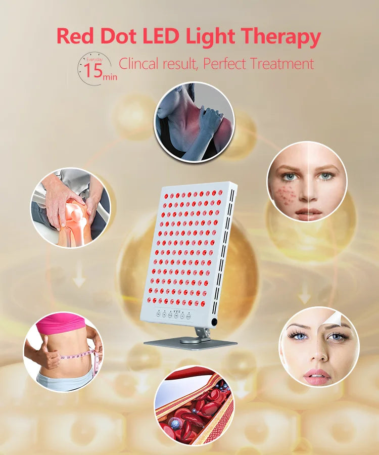 5 Wavelengths LED Red Light Therapy Device for Face Home Use Photodynamic Light Treatment for Acne Skin Care