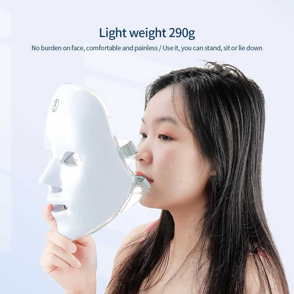 7 Colors LED Face Mask Facial LED Mask Skin Care Facial Spa Home Use Beauty Machine