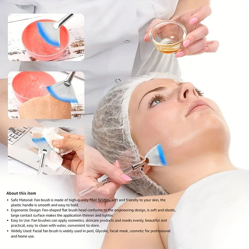 Facial care with soft brush head - Suitable for facial masks and basic facial skincare - Includes makeup mask application brush