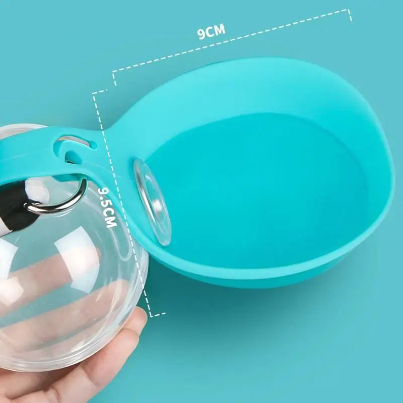 Portable Dog Drinking Bottle 285ML Built‑in Carry Lanyard Suitable For Walking Hiking And Outdoor Travels For Pets