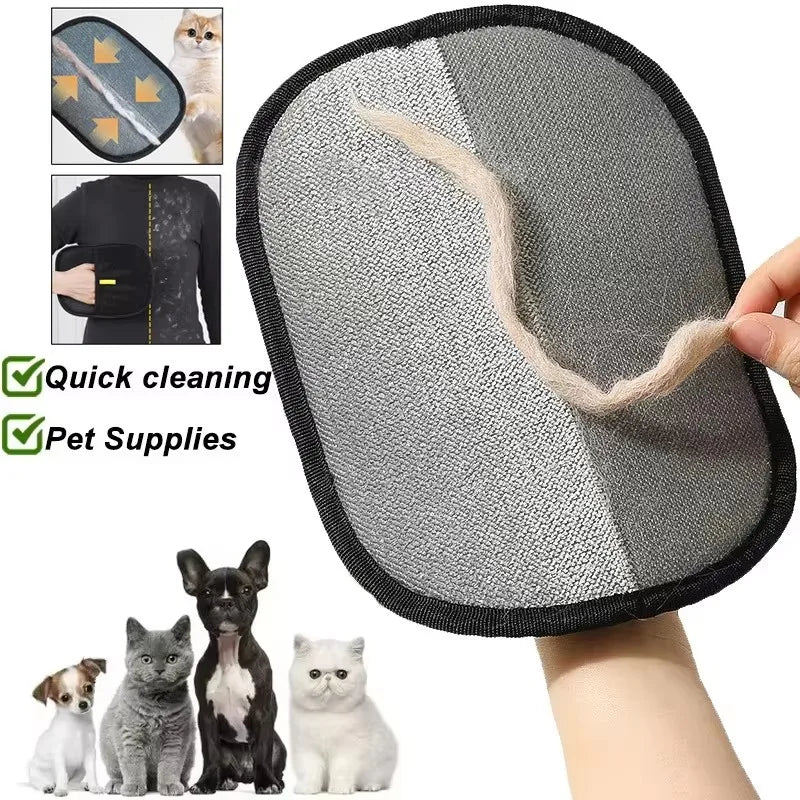 Pet Hair Remover Portable Washable Clothes Hair Dehairing Gloves Pet Cat Dog Hair Removal Cleaning Products Pet Accessories