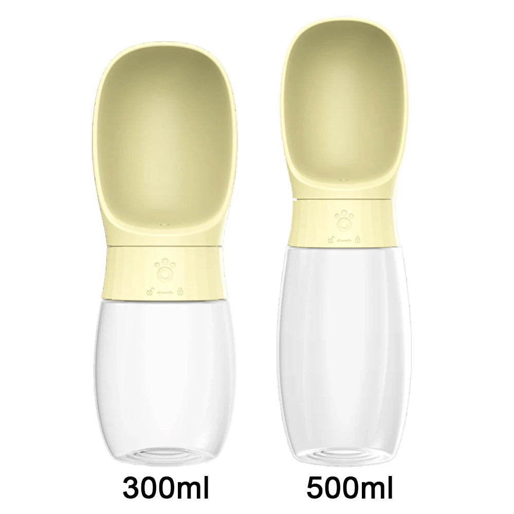 1PC 300ml 500ml Travel Pet Water Bottle Integrated Drinking Bowl Portable Dispenser for Dogs Cats Outdoor Travel and Activities