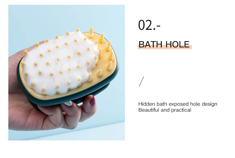 Silicone Hair Washing Brush Massage Brush Adult Hair Washing Tool Shampoo Comb Head Brush Scalp Scratcher Shampoo Brush