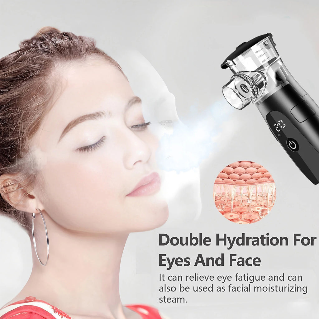 Mini Portable Hydrating Beauty Spray - Nano Cold Spray Facial Steamer Skin Moisturizing Device